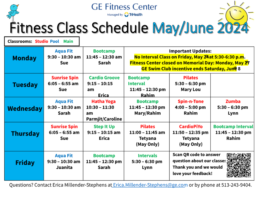 May-June Group Fitness